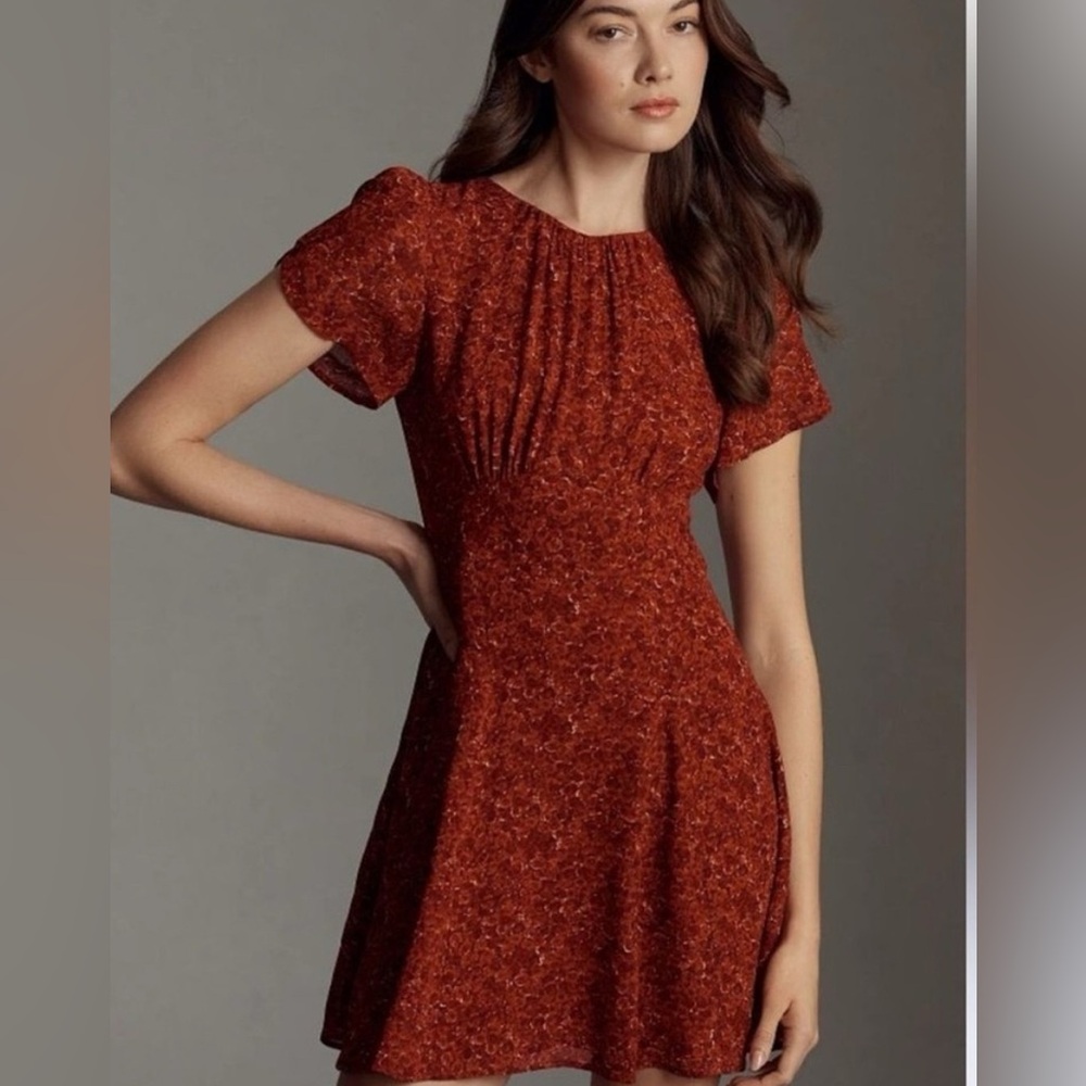 NWT Reformation Lula Mini Dress Red Floral size 6